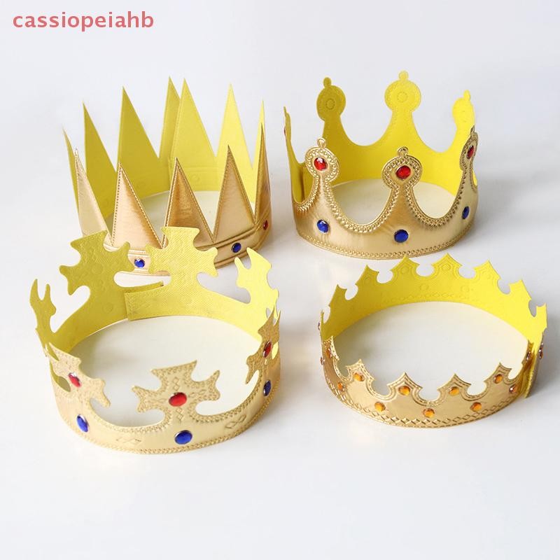 (cassiopeiahb) Chapéus De Coroa De Aniversário , Chapéu De Rainha Para Meninas , Meninos , Rei , Crianças , Adultos , Festa , Decorações