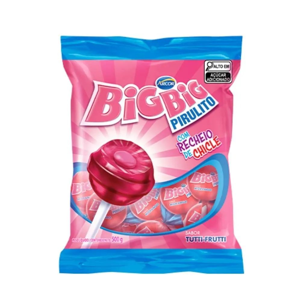 Pirulito Big Big Tutti Frutti Arcor 500g