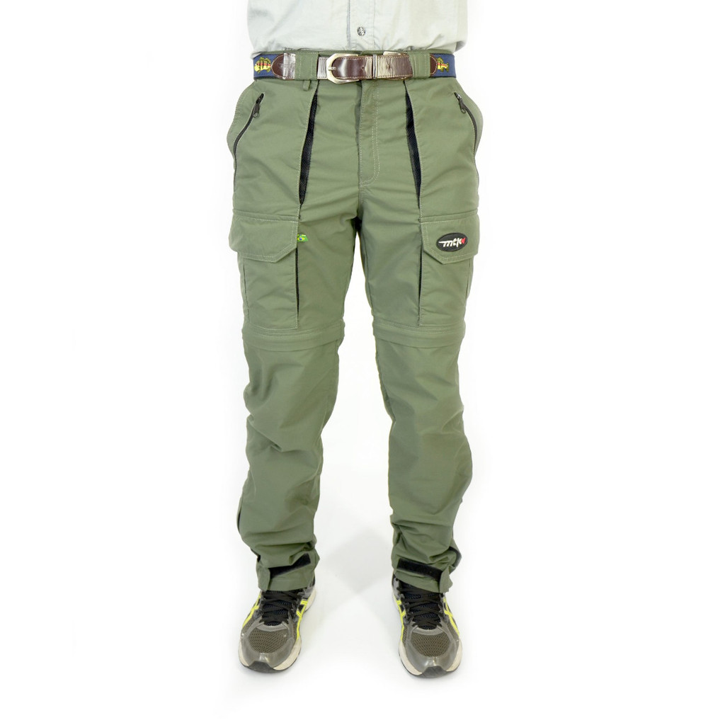 Calça Bermuda de Pesca Amazon MTK Verde Musgo Masculina - UV 50+