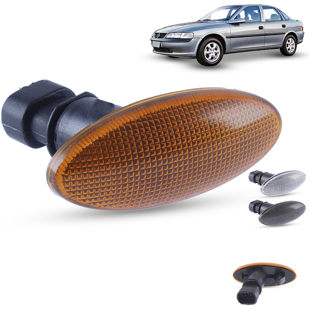 Lanterna Pisca Seta Lateral + Soquete Chevrolet Vectra 1997 1998 1999 2000 2001 2002 2003 2004 2005