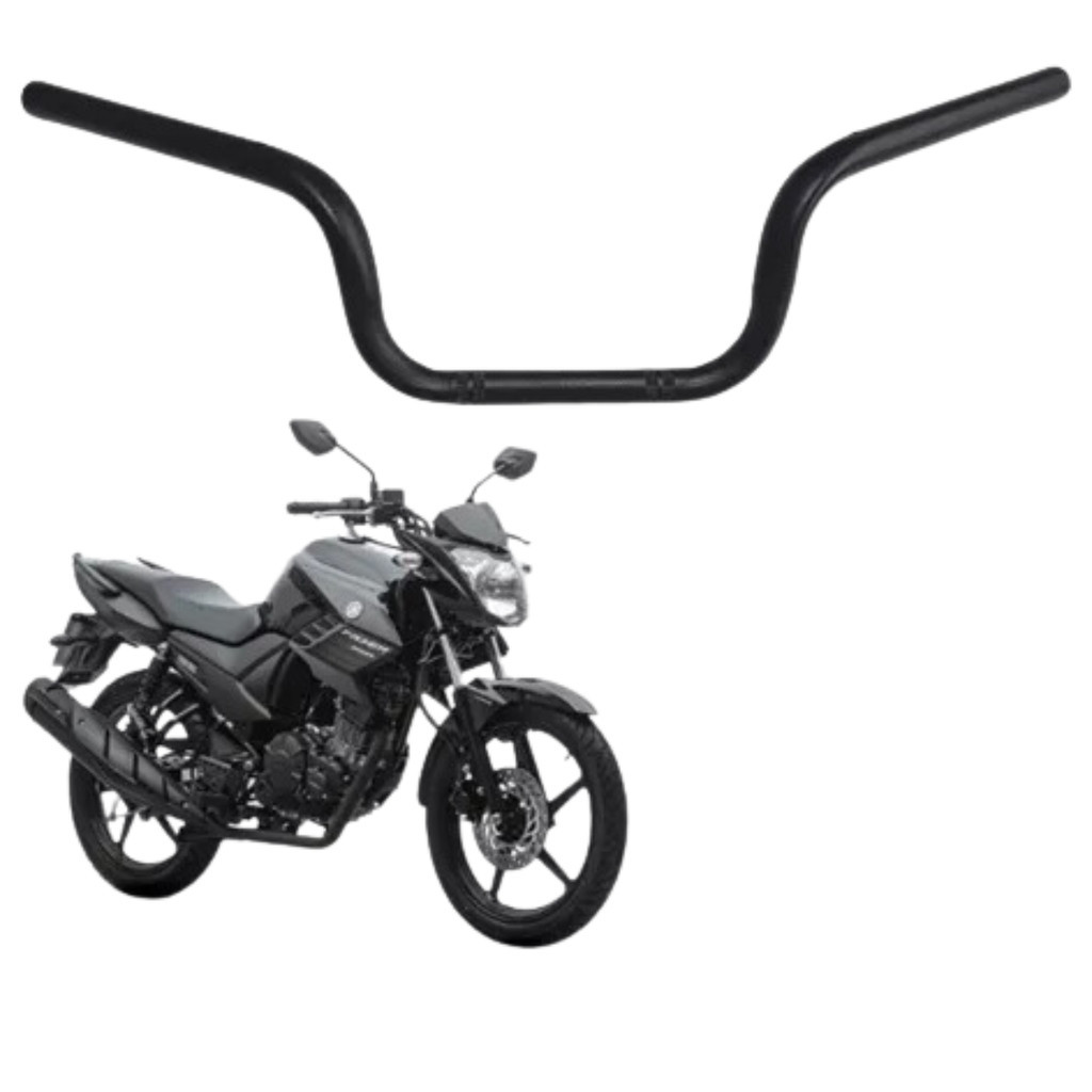 Guidão Esporte Moto Yamaha Fazer 150 2022 2023 Com Rosca Para Peso Fosco Baixo em Oferta na Shopee