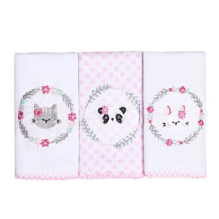 Kit Pano De Boca Papi Bordados Karinho Amigas - 03 Peças em Oferta na Shopee