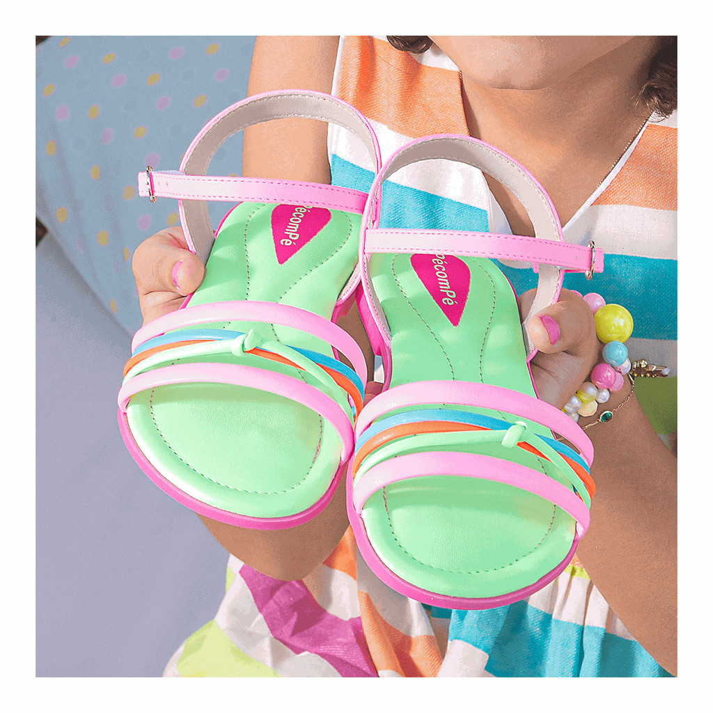 Sandália Infantil Menina Rasteirinha Feminina Macia Fashion Estilosa em Oferta na Shopee