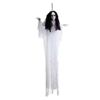 Decoração Halloween de Terror Boneca Samara Com Sensor de Presença em Oferta na Shopee