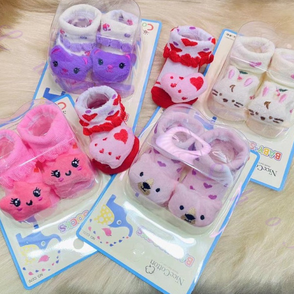 Meias Lnfantil Bebê Pantufa 3D Bichinho / Recém Nascido  Menino/Menina/01 em Oferta na Shopee