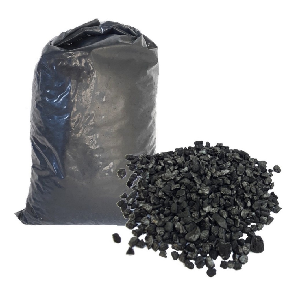 Carvão Ativado para Aquario 1kg filtragem da agua elimina odor e metais pesados