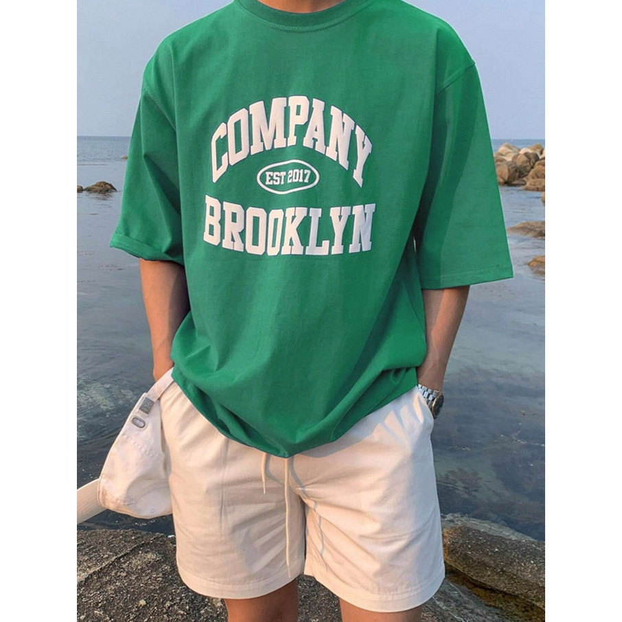Camisa Blusa Camiseta Company Brooklyn Estampa Grafica Empresa Brooklyn Life Style Oversized Manga Curta Ombro Caido Masculino ...