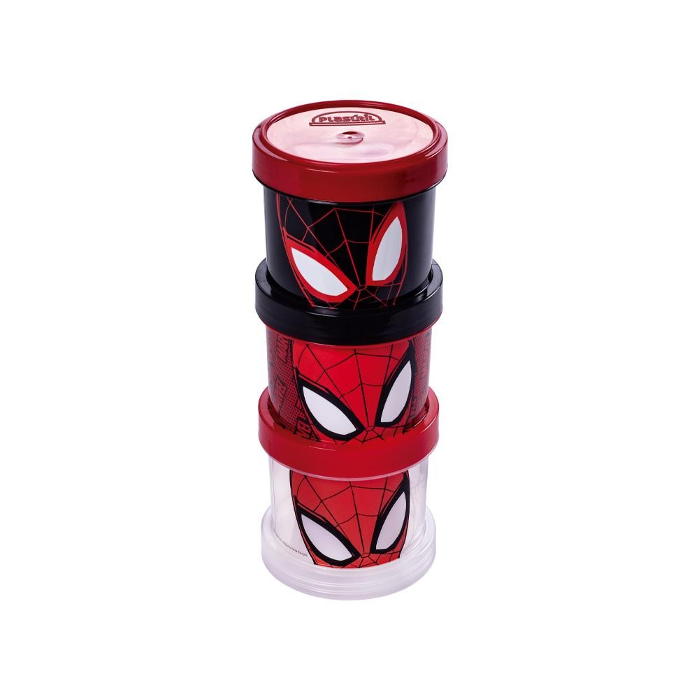 Conjunto Organizador Homem Aranha Empilhável Disney Plasútil em Oferta na Shopee
