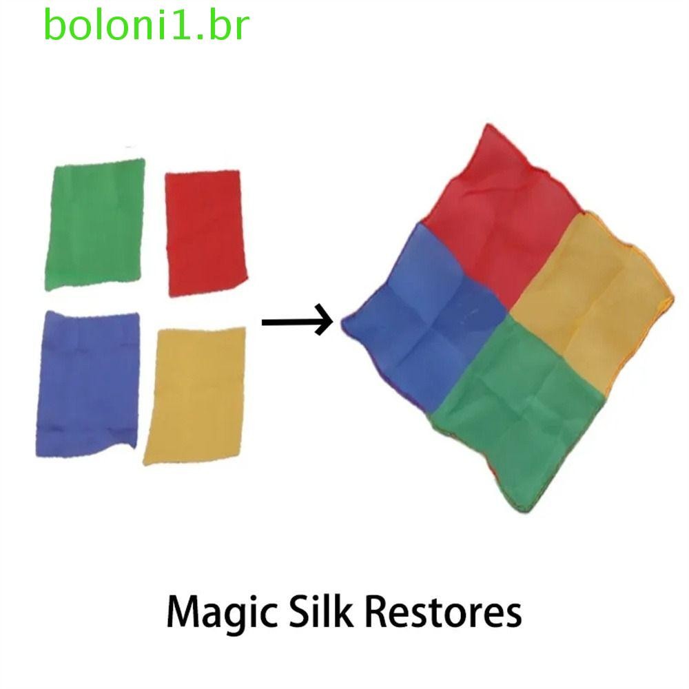 BOLONI Cachecol Restaurador De Seda , Jogo De Mágico Lenços De Brinquedo Fusion Magic , Realizando Truques De Mágica