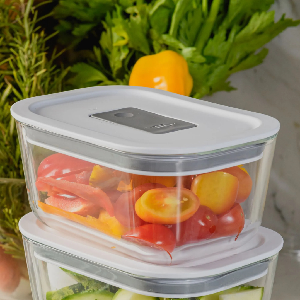 Pote De Vidro Hermético C/ Tampa Resistente Pode Ir Forno Air Fryer Micro Ondas Congelador Geladeira