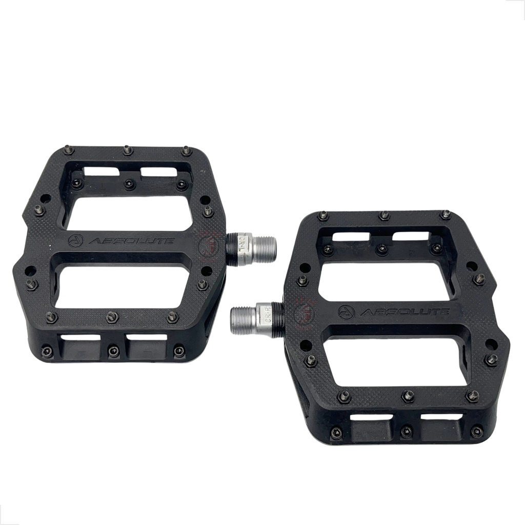 PEDAL PLATAFORMA ABSOLUTE WILD FLAT C/ ROLAMENTO PRETO P/ MTB URBANA BMX FREESTYLE em Oferta na Shopee