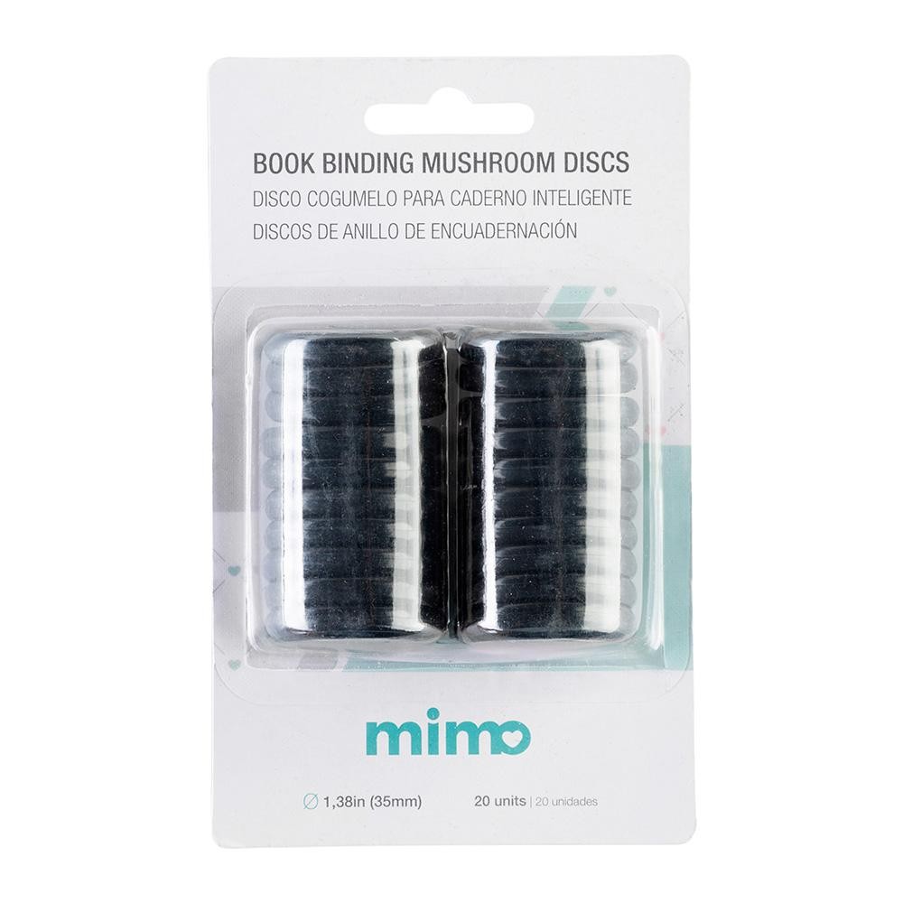 Disco Cogumelo para Caderno Inteligente Preto Mimo - 35 mm - 20 Unids em Oferta na Shopee