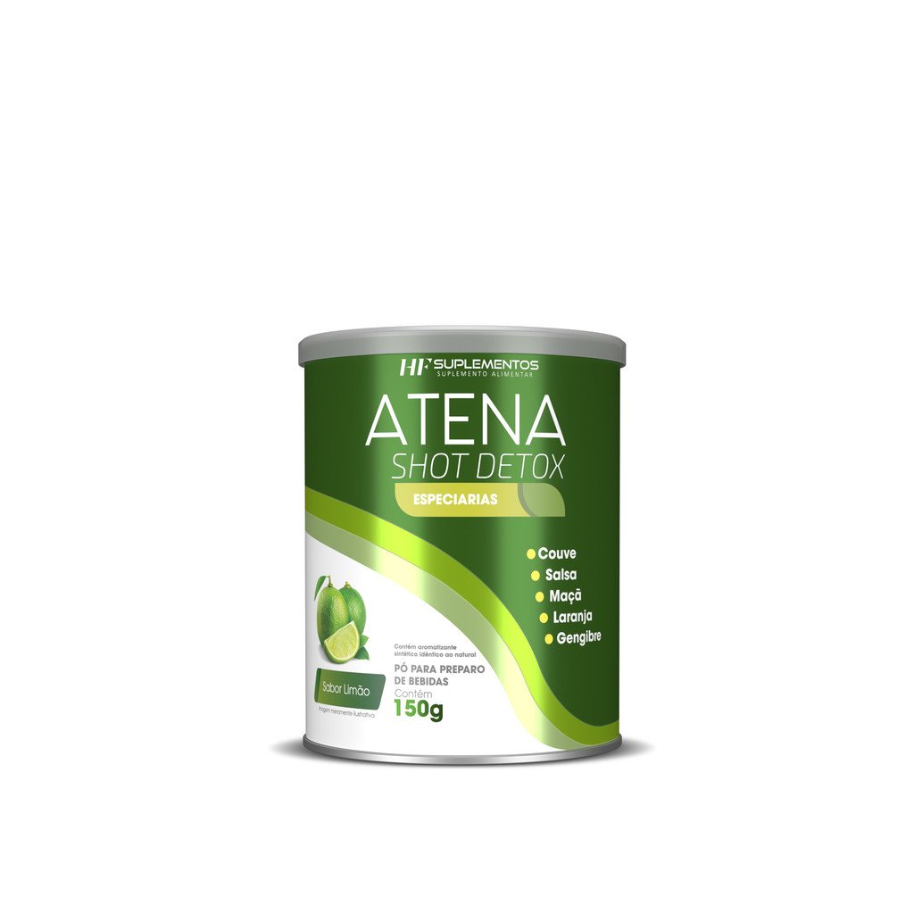ATENA SHOT DETOX SABOR LIMÃO HF SUPLEMENTOS
