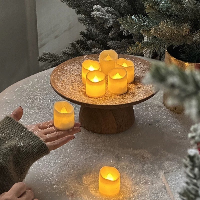 Kit 12 Velas De Led Decorativa Amarela Eletrônica Natal Dia Dos Namorados Festas Sem Fumaça em Oferta na Shopee
