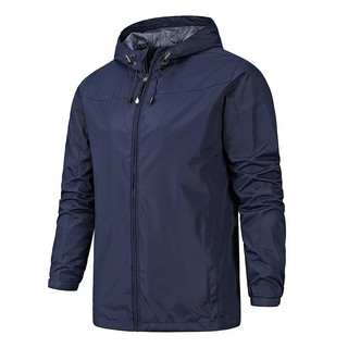 Jaqueta transfronteiriça masculina primavera outono estilo fino jaqueta de camada única com capuz jaqueta corta-vento à 