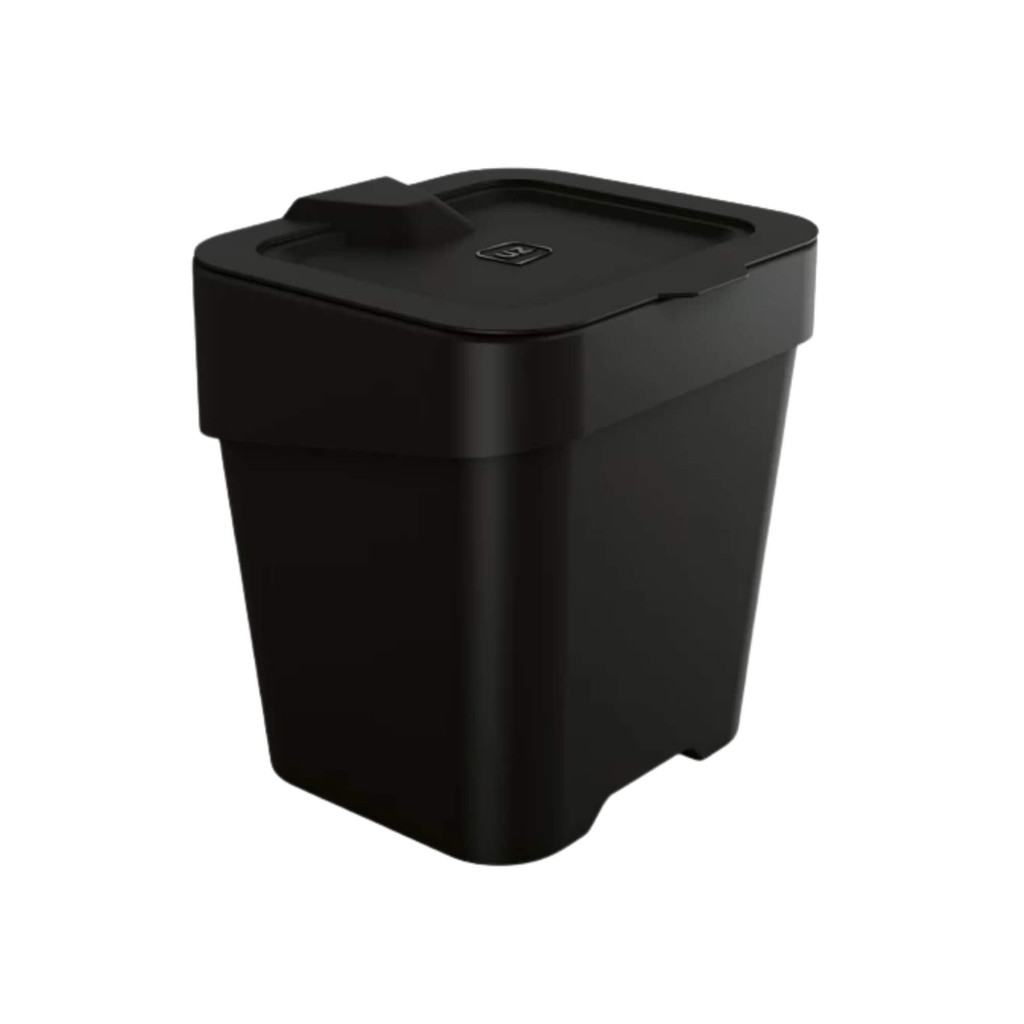 Lixeira de Pia Slim 2,5 Litros Preto UZ Utilidades - UZ420-PR
