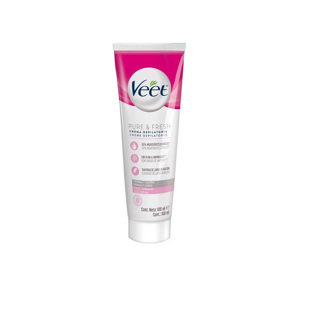 Creme Depilatório Veet Pure E Fresh 100Ml Pele Normal