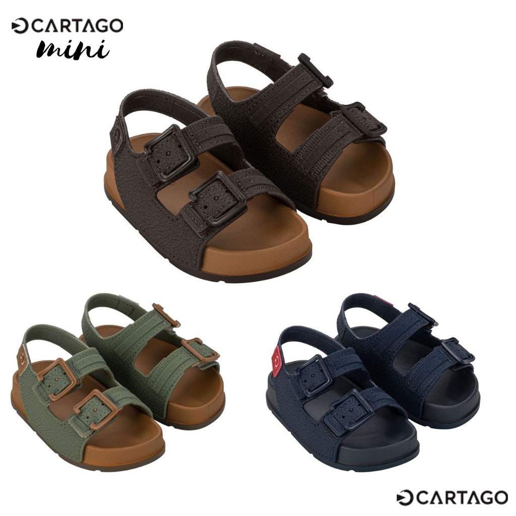 Sandalia Papete Infantil Baby Cartago Milao Ajuste Facil Auto Colante em Oferta na Shopee
