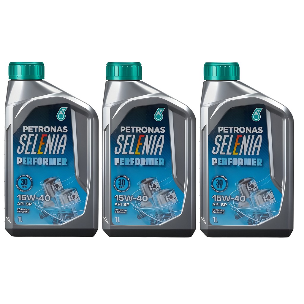 Kit 3 Óleos Semi Sintético 15w40 Petronas Selenia Performer