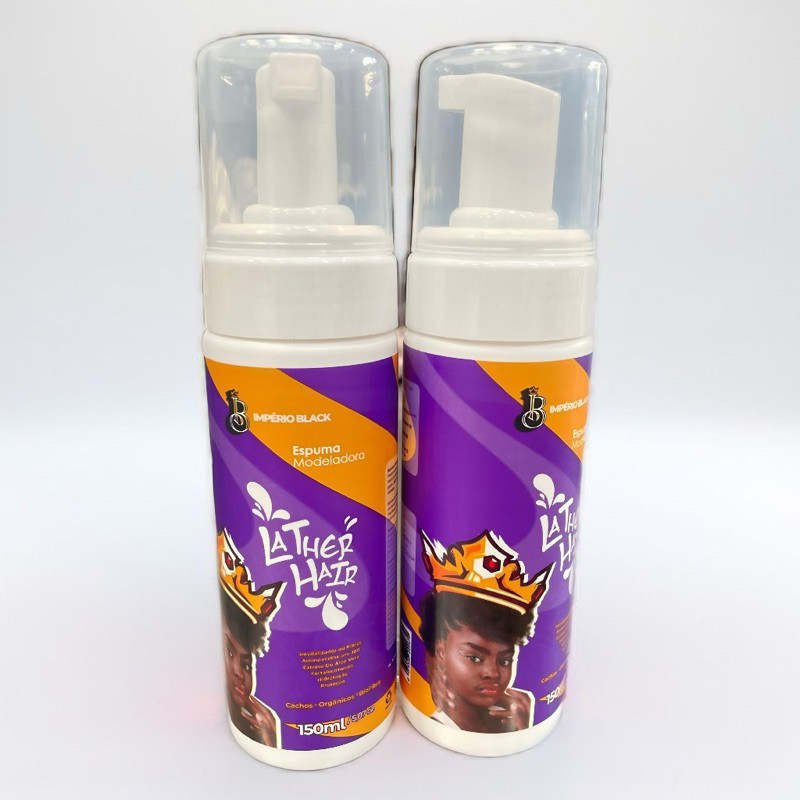 Espuma Modelador para cachos Cabelos Orgânicos Cabelos Bio Fibra Bio vegetais