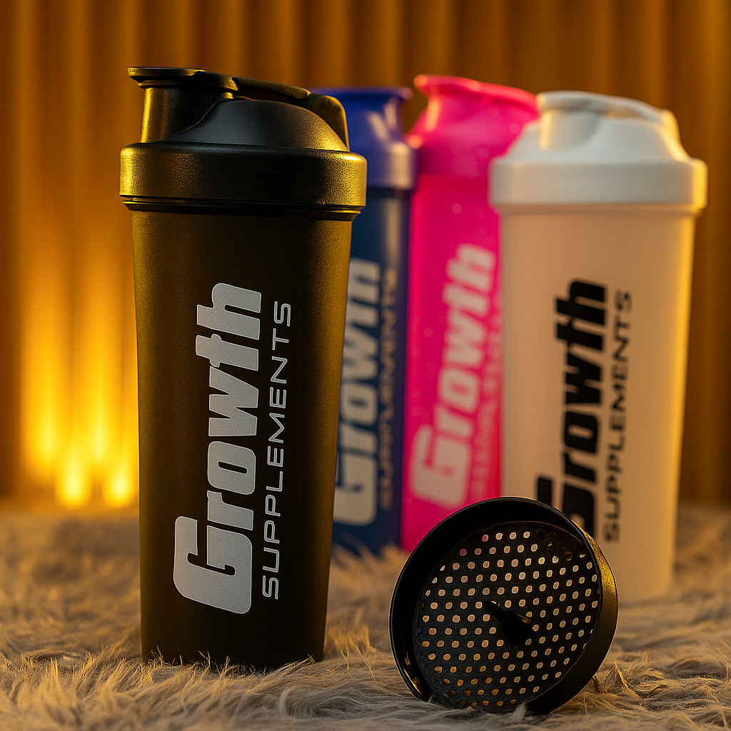 Garrafa Coqueteleira Shaker Para Academia Exercícios Squeeze 600ml Growth Supplements