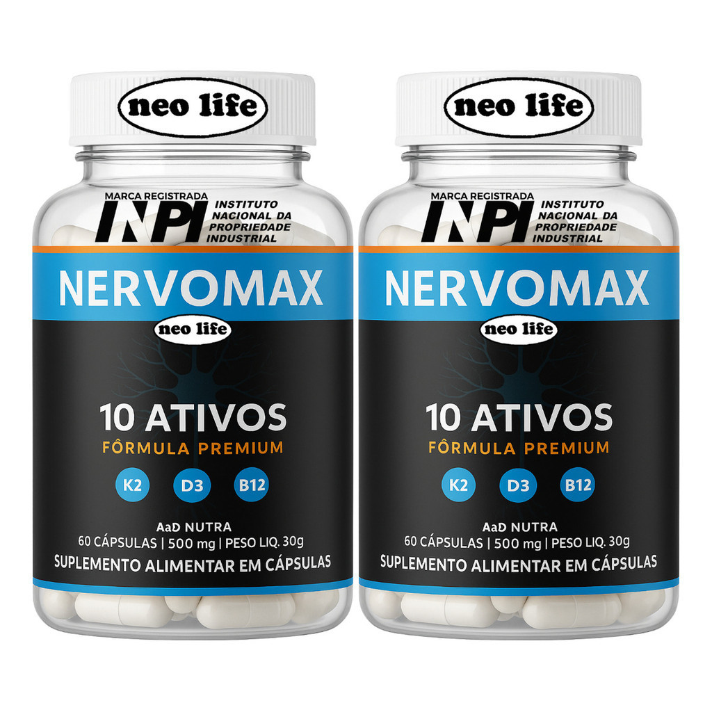 3x Nervomax 60 Caps - Envio Imediato - Fórmula Avançada Original Loja Oficial