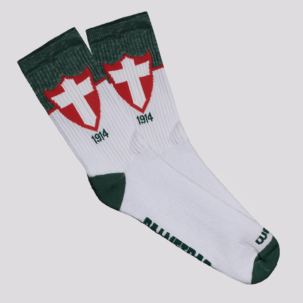 Meia Palmeiras Palestra Esportiva Branca em Oferta na Shopee