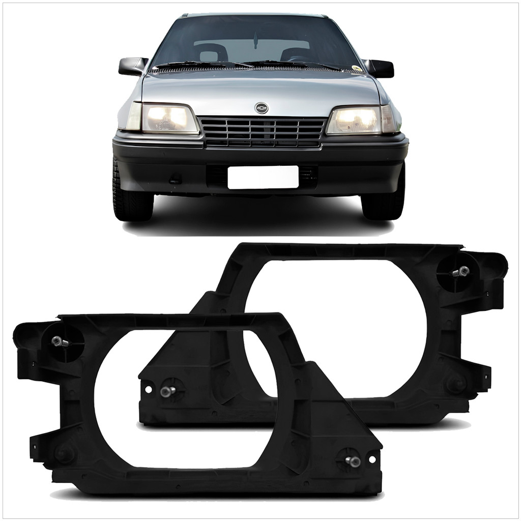 Moldura Carcaça Farol Kadett Ipanema 89 90 91 92 93 94 95 96 97 98 Com Parafuso