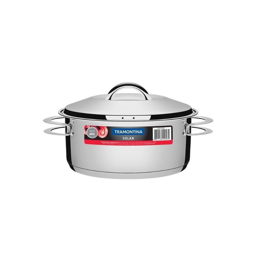 Panela Em Aço Inox Fundo Triplo Linha Solar 4,7 Litros Pit 1 - Tramontina em Oferta na Shopee