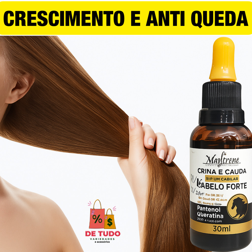 Kit Sérum Para Fortalecer o Crescimento Capilar Antiqueda Poderoso Linha Crina E Cauda Cabelo Fortel em Oferta na Shopee