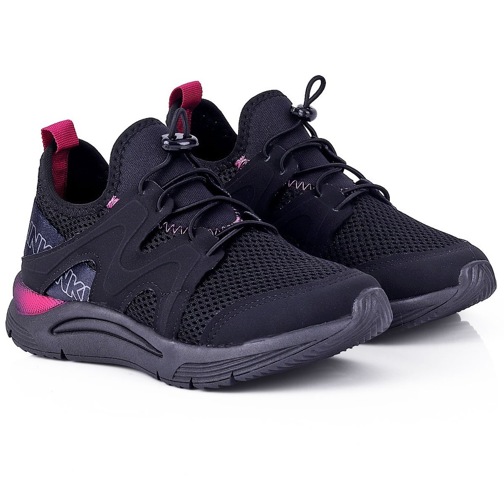 Tenis Infantil Feminino Klin Casual Esportivo Escolar Sport Confortável Leve e Respirável -  Preto em Oferta na Shopee