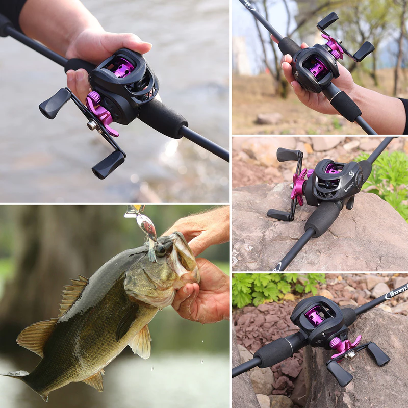 Conjunto Sougayilang de Carretilha Baitcasting 7.2:1 — foto 8