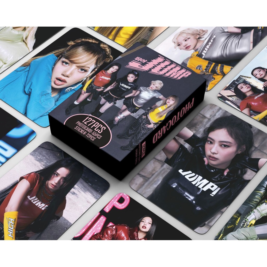 127 Unidades/Caixa BLACKPINK Photocards JUMP KPOP LOMO Cartão JISOO JENNIE LISA ROSE