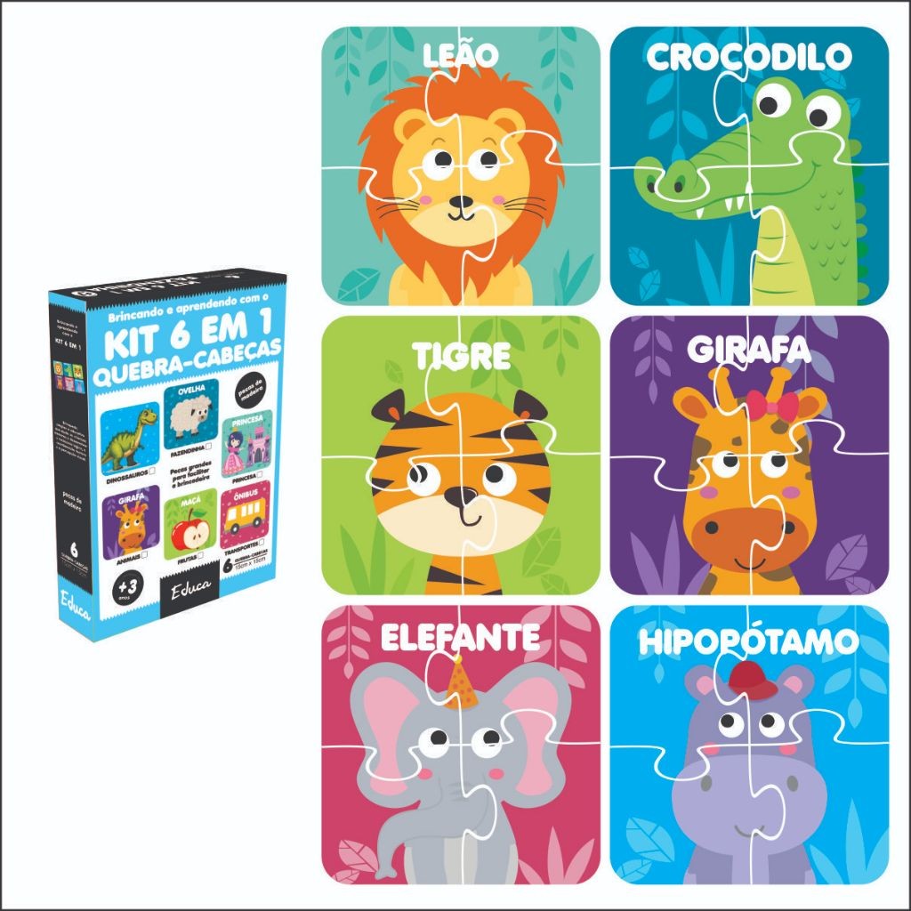 Quebra Cabeça 4 Peças: Onde Comprar | BuscaProdutos