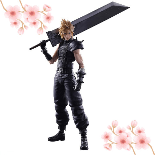 [Direto do JAPÃO]PLAY ARTS改 FINAL FANTASY VII REMAKE No.1 Cloud Strife figura articulada em PVC pintada