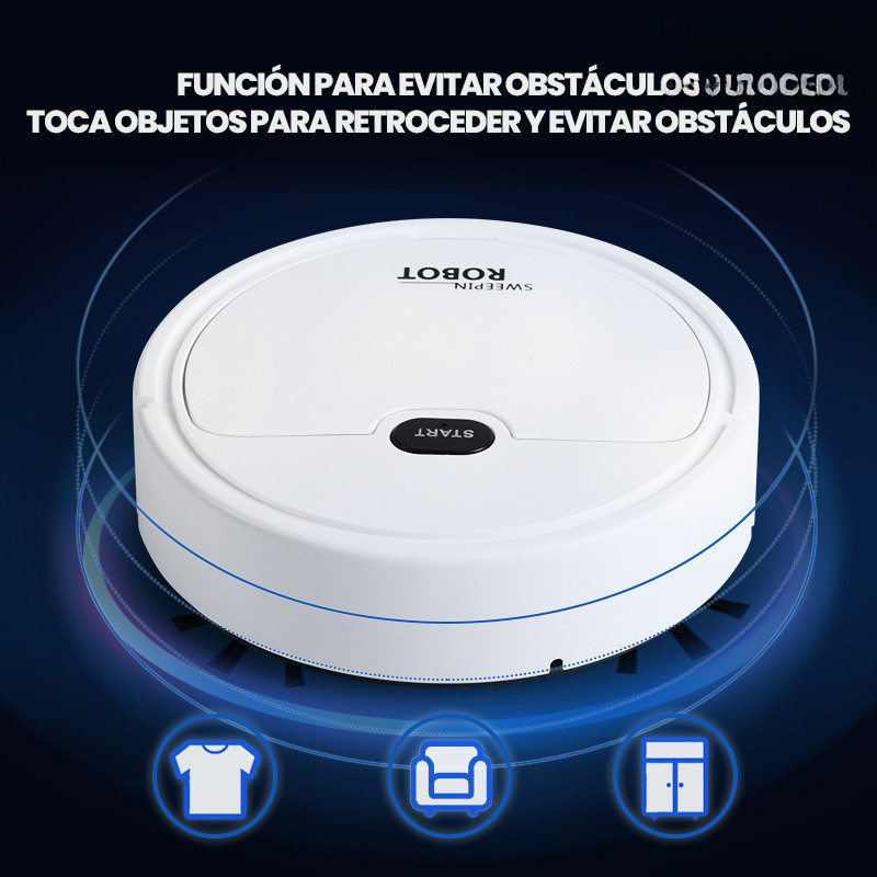 Robô Circular Inteligente de Limpeza, Grande e Automático (1200PA) para Espaços Amplos