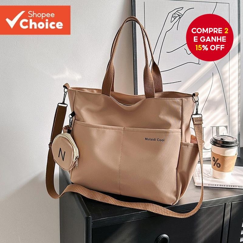 Bolsa Tiracolo Oxford À Prova d'Água Grande Capacidade para Sacolas Transversal e Computad...