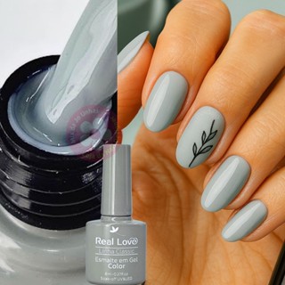 Esmalte em gel Cinza Claro Real Love Linha Classic 8ml 020 em Oferta na Shopee