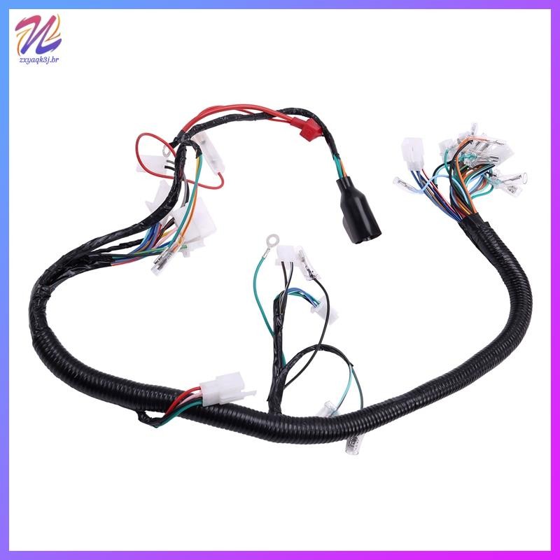 Chicote De Fiação Para Cabo De Motocicleta , Conjunto Completo De Linha De Veículo Scooter ATV , Fio Elétrico , Ignição