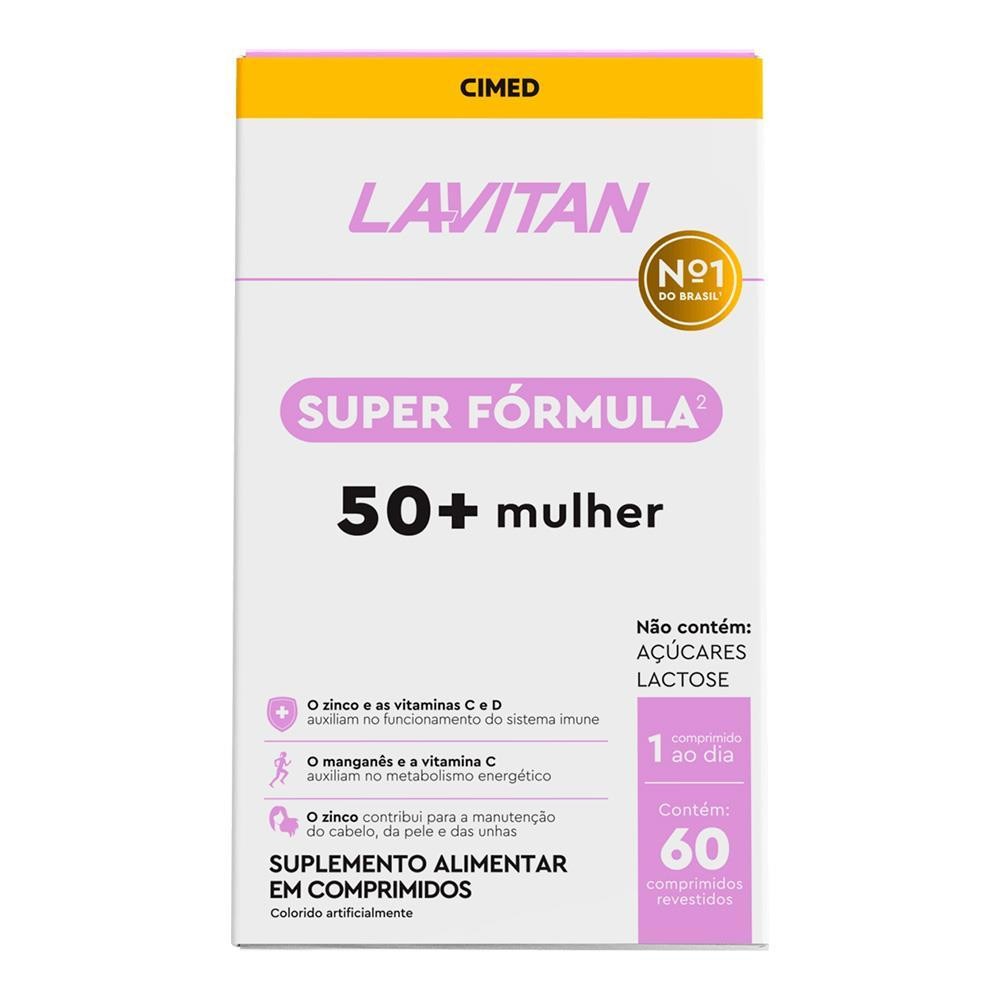LAVITAN SUPER FORMULA 50+ MULHER 60 COMPRIMIDOS em Oferta na Shopee