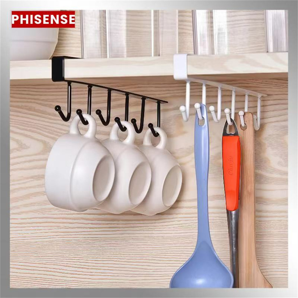 Kit 3Pcs Suporte De Metal Porta Xícaras Canecas Utensílios Em Geral Para Pendurar No Armário MANIA em Oferta na Shopee