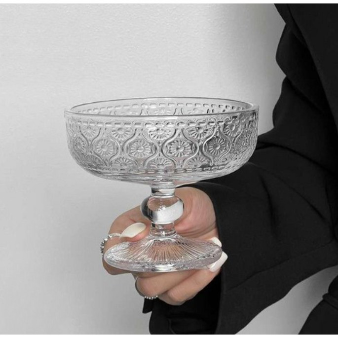 Conjunto de 6 Taças para Sobremesa com Apoio Contra o Frio e Designer Elegante e Super Resistente