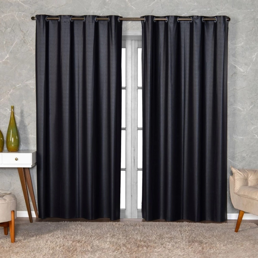 Cortina Blackout PVC 100% Corta Luz 2,80x1,60m Quarto Sala Janela Grande Protege do Sol Fácil Instalação em Oferta na Shopee