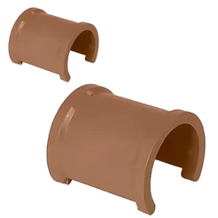 Tapa Furo Luva PVC Estrela Marrom Soldável 20 a 50mm Vedação Segura Hidráulico Tubos