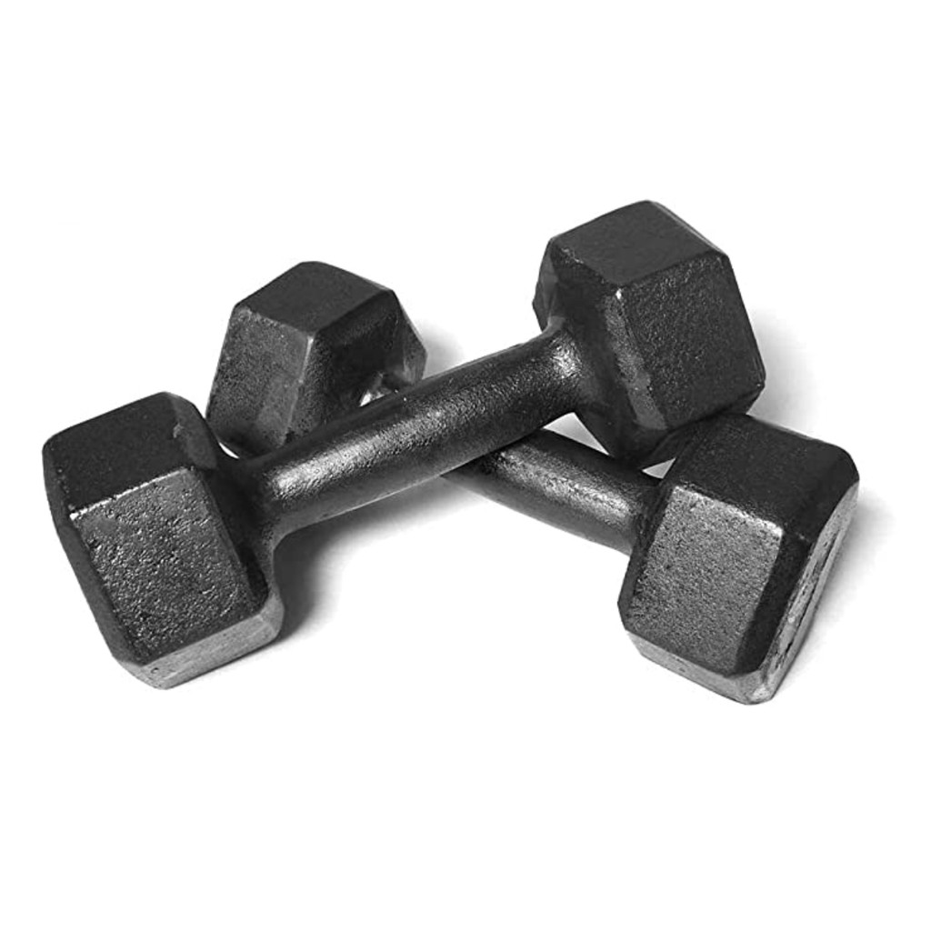 Par Halter Sextavado Pintado 1 a 5 kg One Life Sports® | Peso Musculação Academia Treino Funcional