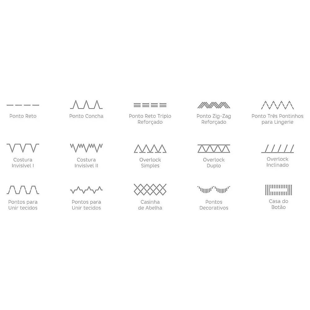 Máquina de Costura Elgin Genius Plus JX 4035 31 Pontos 127V