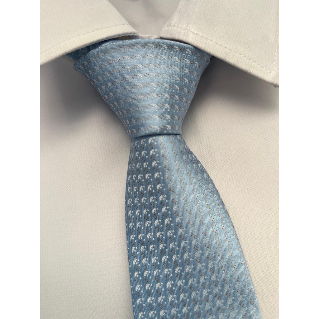 Gravata Semi Slim Azul Claro -960 fios em Oferta na Shopee