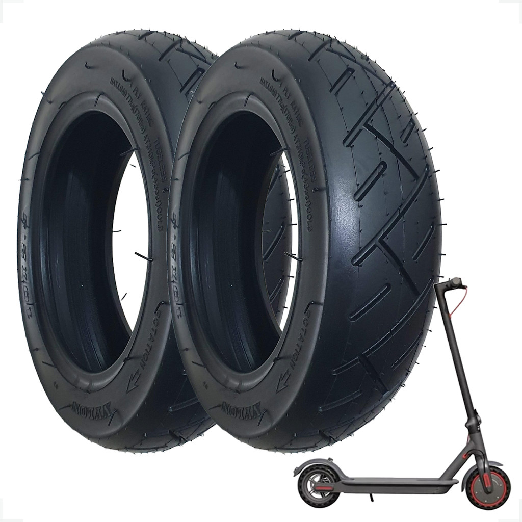 02 Pneu 10x2,5 Patinete Elétrico Inflável Foston S10 Drop