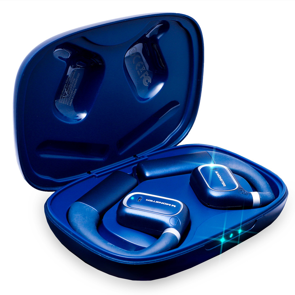 Fone de Ouvido Monster Bluetooth 5.4 Modo Gamer/Música, Som Imersivo 20Hz, Design Ergonômico e Alta Potência