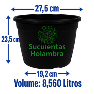 Kit 20 Vasos 8,5 Litros Pote 27  - REFORÇADO Cor Preta em Oferta na Shopee